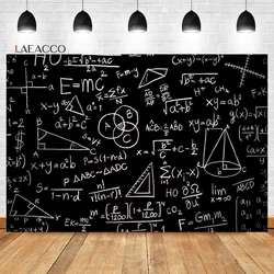 Laeacco Mathematics Course Classroom Backdrop Science Drawing Chalkboard Graduation Ceremony Kid Portrait Photography Background