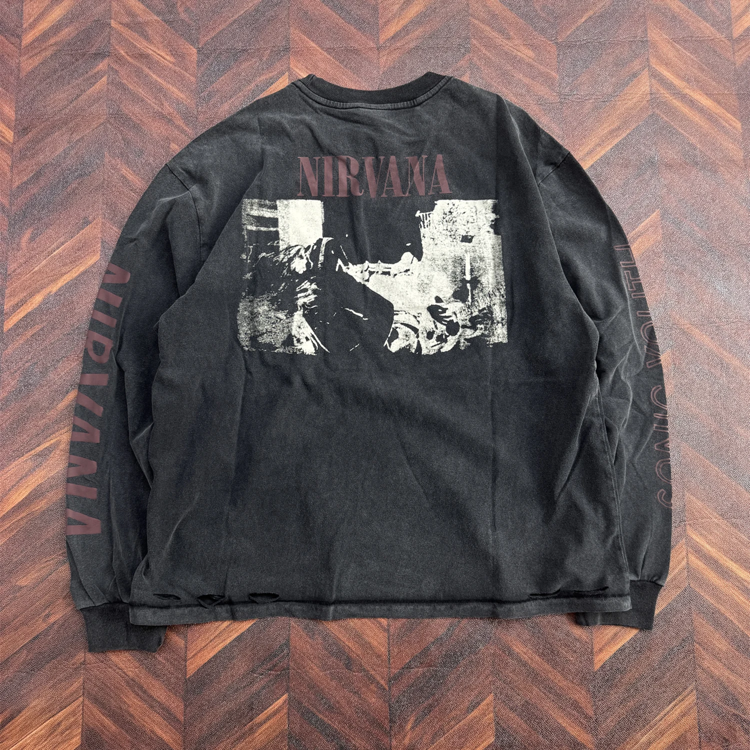 1990 Tour  Tee Streetwear Vintage Long Sleeves Autumn Character Avatar Print Winter Casual Oversize Tops T Shirt for Men Unisex