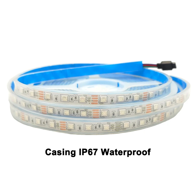 High Brightness IP67 IP65 IP20 5M/Roll RGB SMD5050 12V/24V 10mm 5050 SMD RGB Led Strip Light
