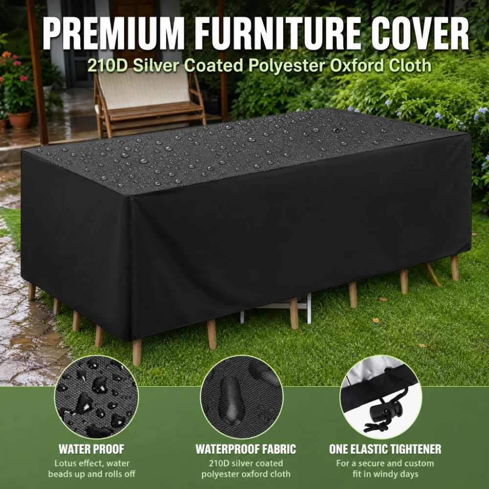Outdoor Furniture Waterproof - 88-delige tuinmeubelhoes, waterdichte buitenmeubelhoes, buiten tafelhoes