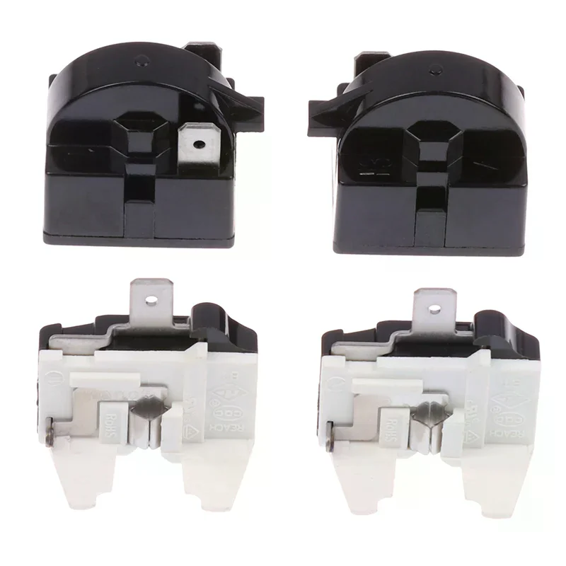 1Piece Refrigerator Compressor PTC Start Relay Refrigerator Starter Overload Protector 1/2 Pin 15Ohm 1/6H Replace