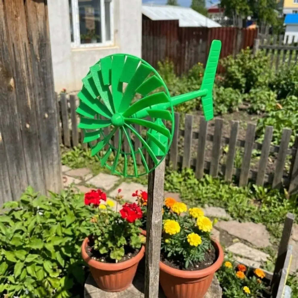 3D Printed Garden Wind Spinner Plastic Weather Resistant Lawn Wind Sculpture Waterproof Wind Stable Outdoor Wind Vane Decor