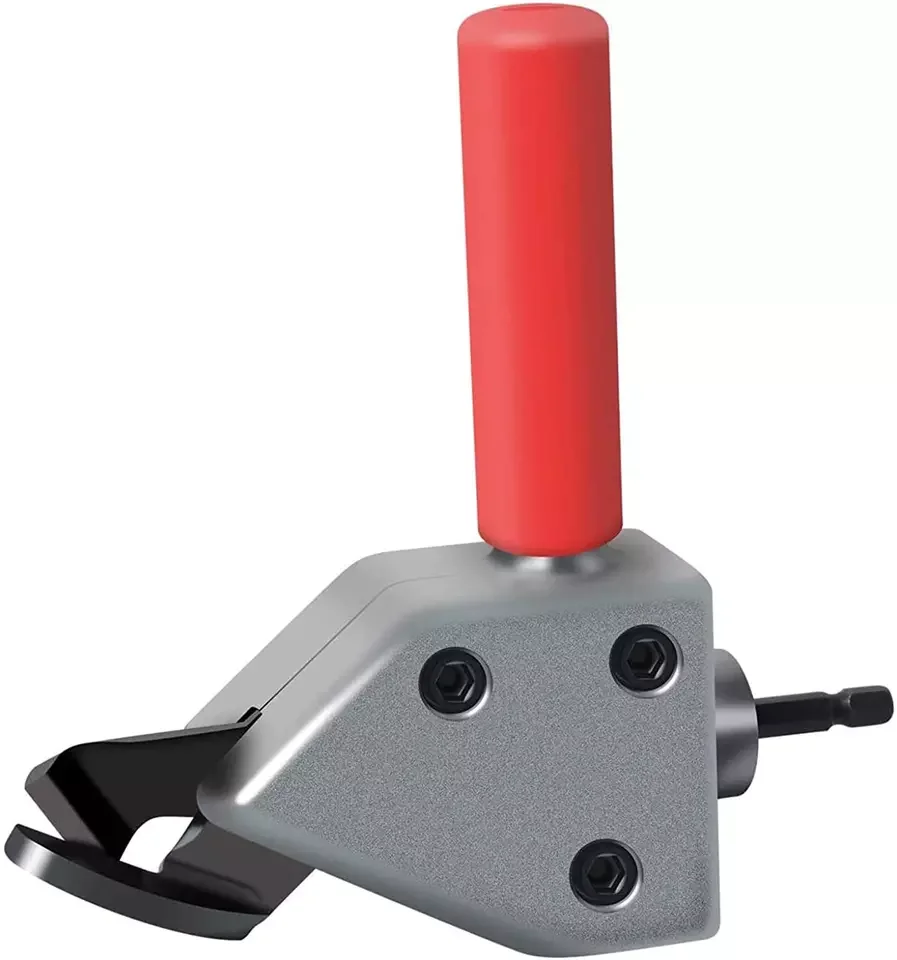 مرفق الحفر قاطع معدني قاطع لوحة القص الحديدي للفولاذ المقاوم للصدأ النحاس البلاستيك مقبض معدني العمل