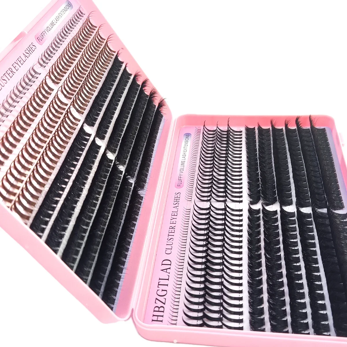 HBZGTLAD Wimpernbuch mit großer Kapazität, 60D-300D Wimpernbündel, Mange Wimpern, Nagel-Effekt, Märchenhafte Anime-Wimpern, verschiedene gemischte Stile – Detail 13