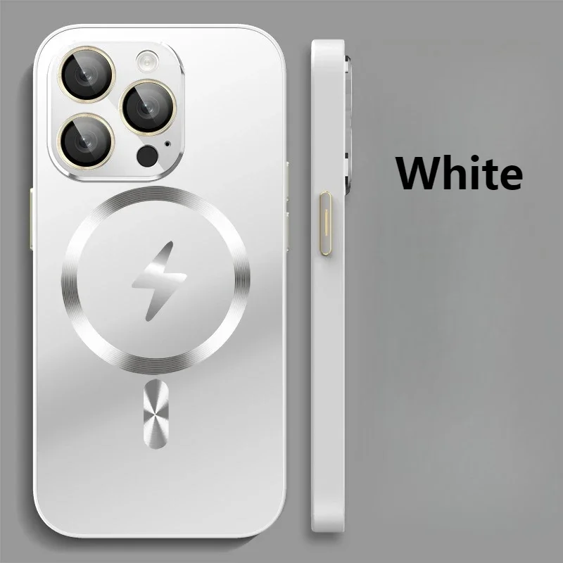 

For IPhone 16 15 14 13 12 11 Pro Max Magnetic Full Coverage Fall Prevention Heat Dissipation Matte Mobile Phone Case