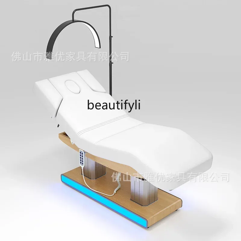 

Electric, beauty salon special facial maintenance, heated SPA massage bed lift bed Y17