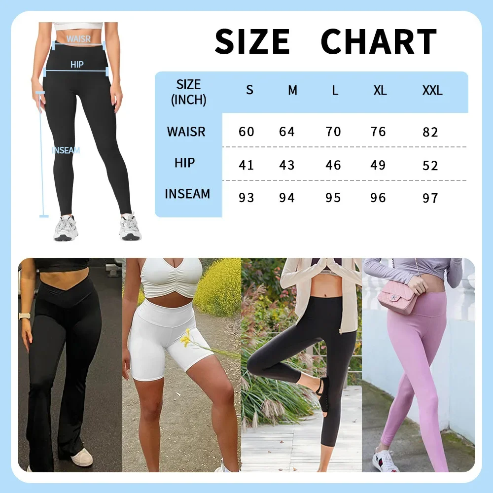 High Waist Yoga Leggings with Pockets for Women, Black Leggings, Non See-Through and High Elasticity Workout Pants