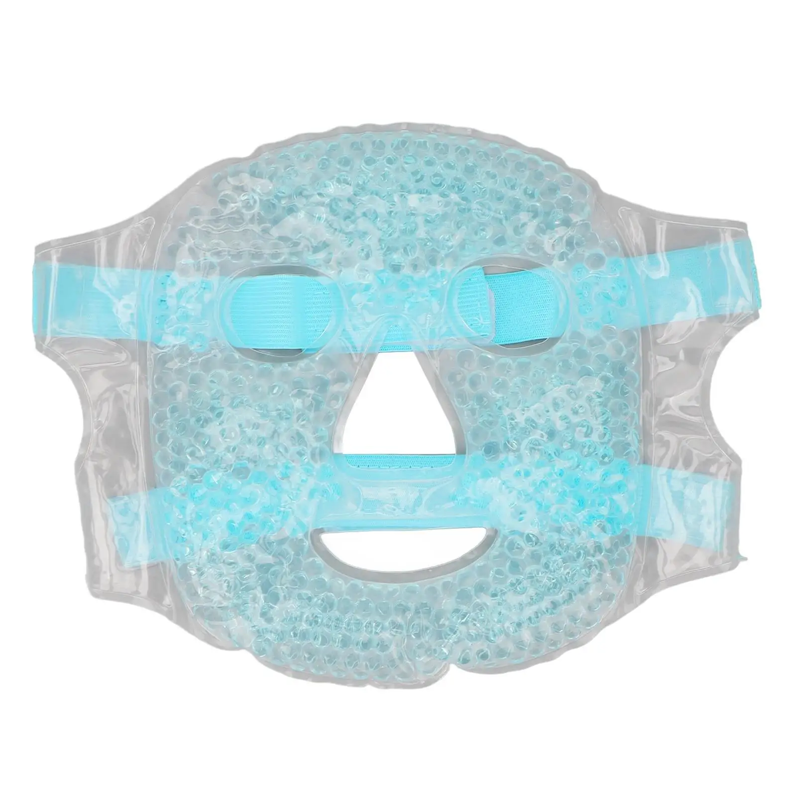 Adjustable Hot  Gel Beads Eye Mask - Reusable Cooling Face Pack for Fatigue Relief & Skin Improvement