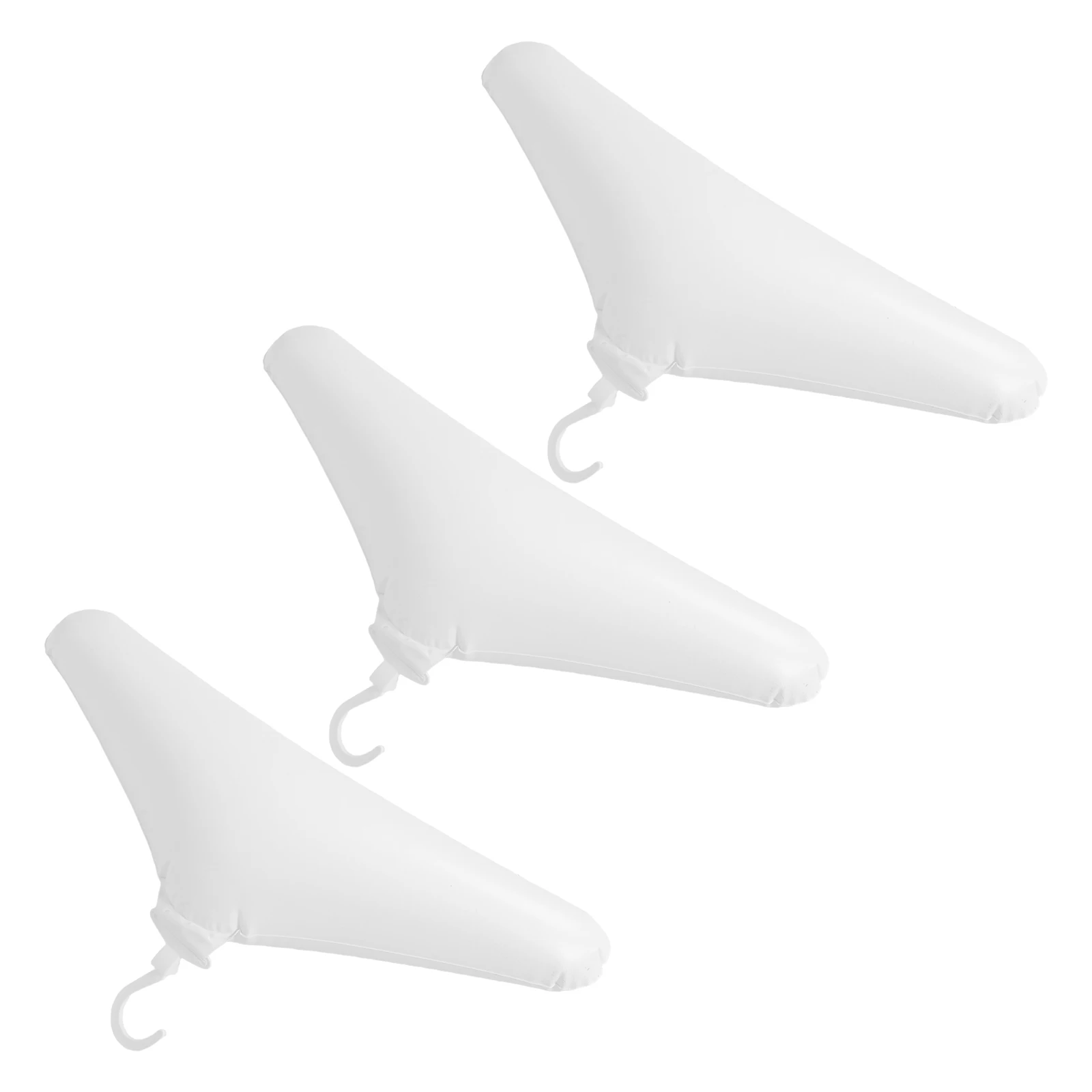 

3Pcs Inflatable Clothes Hangers Portable Foldable Travel Drying Hangers Wrinkle Prevention Multifunctional Space Saving Closet
