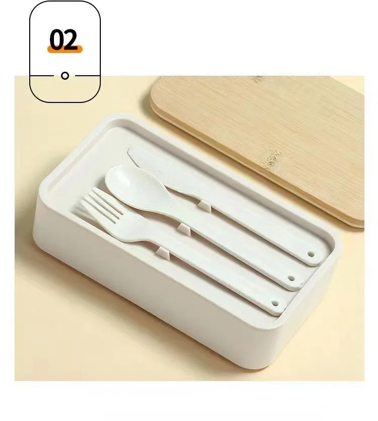 В 2024 году горячая распродажа двухслойного герметичного детского обеда Bento объемом 1200 мл с бамбуковой и деревянной крышкой.