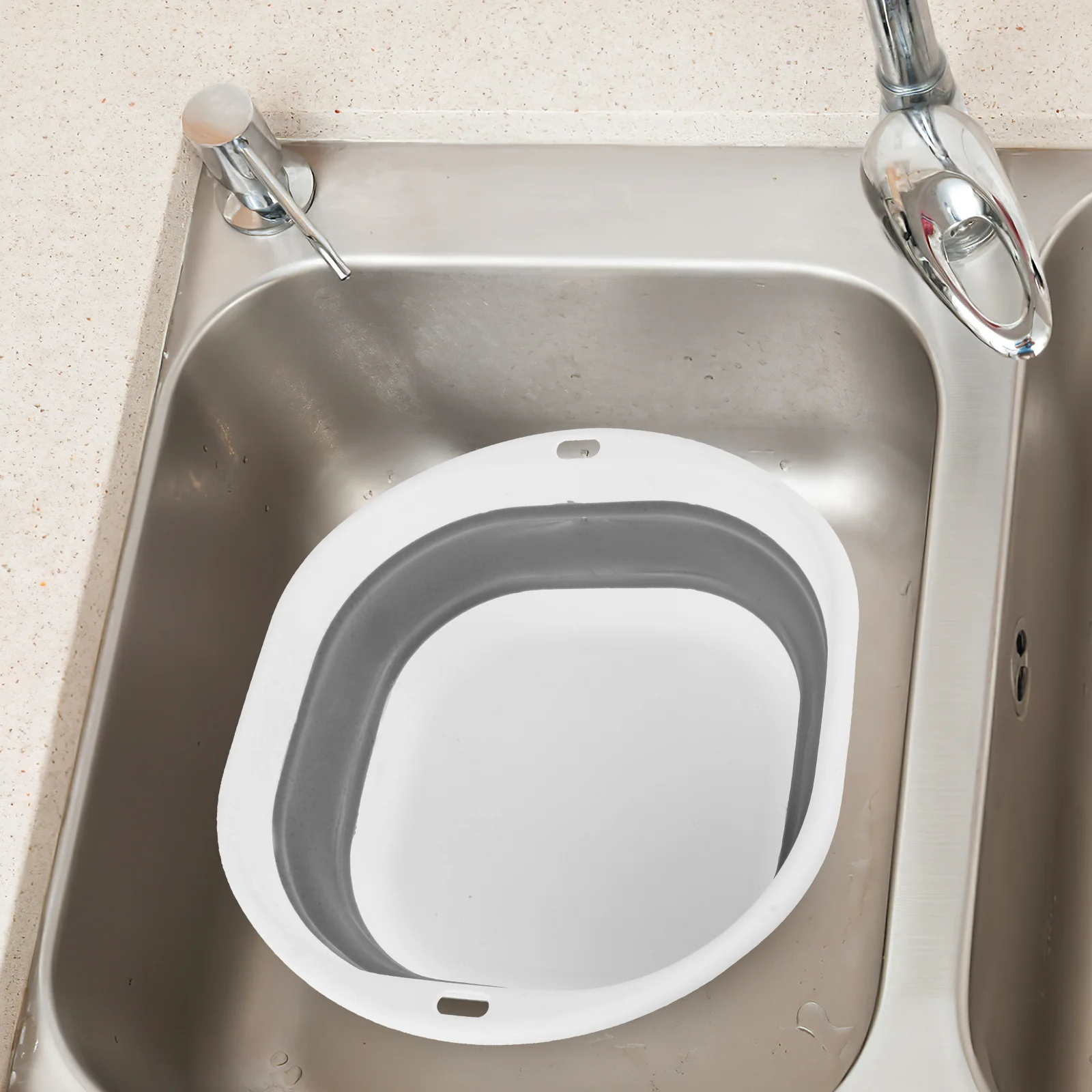 

Foldable Portable Infant Wash Basin Sturdy Lightweight Collapsible Face Foot Basin Camping Household Travel Washing Tub