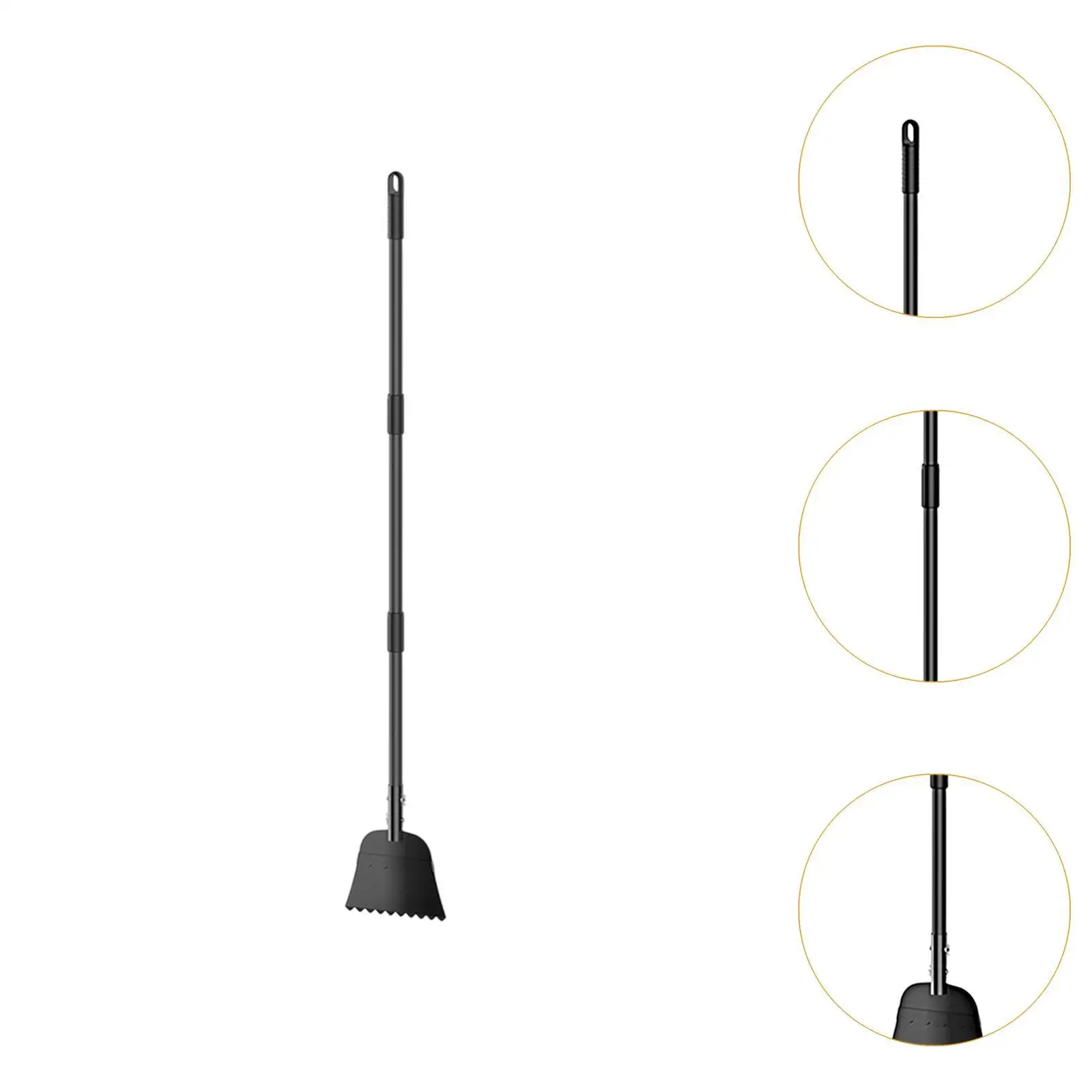 Durable Stainless Steel Snow Shovel Adjustable Handle Ice Removal Tool for Outdoor Winter Cleaning