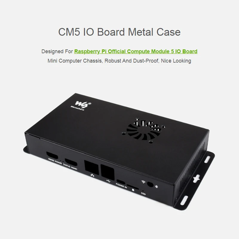 コンピュートモジュール5-io拡張ボード-cm5-io-board-case-a-冷却ファン付き-raspberry-pi-5用