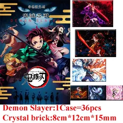 New Demon Slayer Crystal Brick Card Kimetsu No Yaiba Tanjirou Kamado Nezuko Character Game Card Child Kids Toys And Hobbies Gift