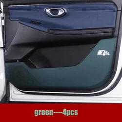 For Trumpchi GAC GS3 Emzoom 2023-2024 Leather Car Door Anti Kick Pad glove Storage Box Anti-Kick Mat Sticker Accessories