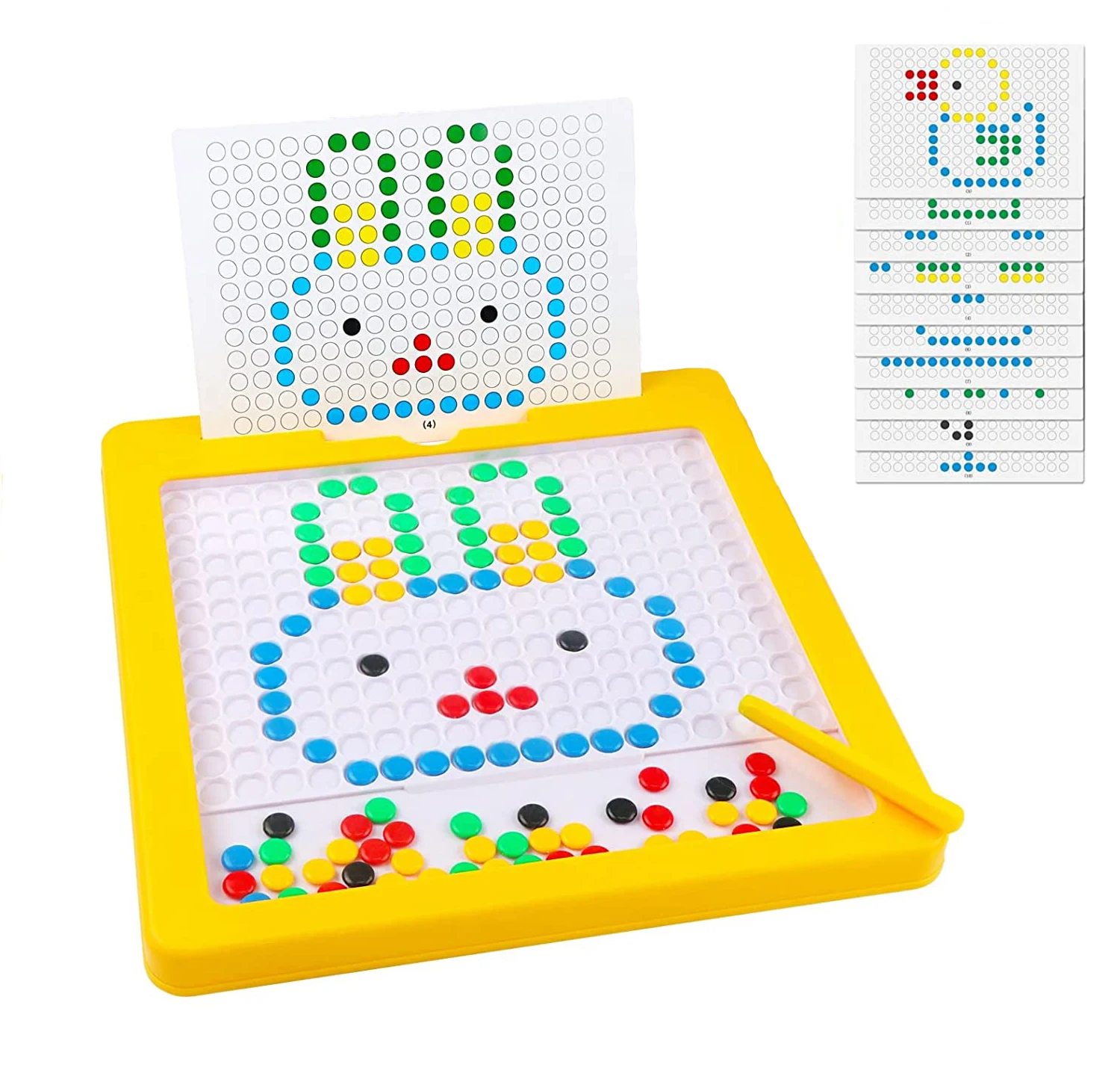 Magnetic Drawing Board for Kids Large Doodle Board with Magnet Beads and Pen Drawing Board Set For Toddler Gift