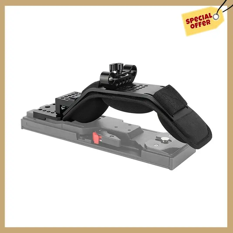Stable Performance-Ergonomic Shoulder Pad Mount With V-Wedge Mount 15Mm LWS Rod Clamp For Sony VCT-U14 Tripod Adapter For Should
