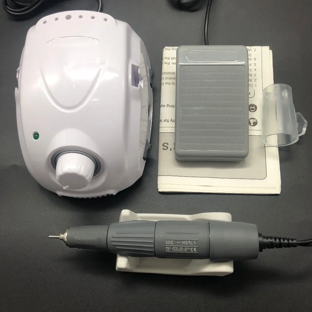 LAAOVE Champion-3 Control Box 65W 45000RPM High Quality Handle Electric Nail Drill Polish Machine Manicure Nail Drill Set