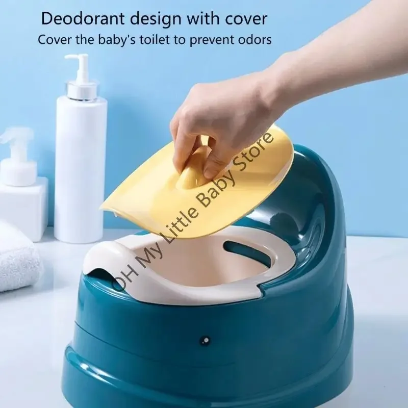 Upgraded Potty with Cover Portable Potty for Toddler in Travel Kids Boys & Girls Training Toilet Split Design