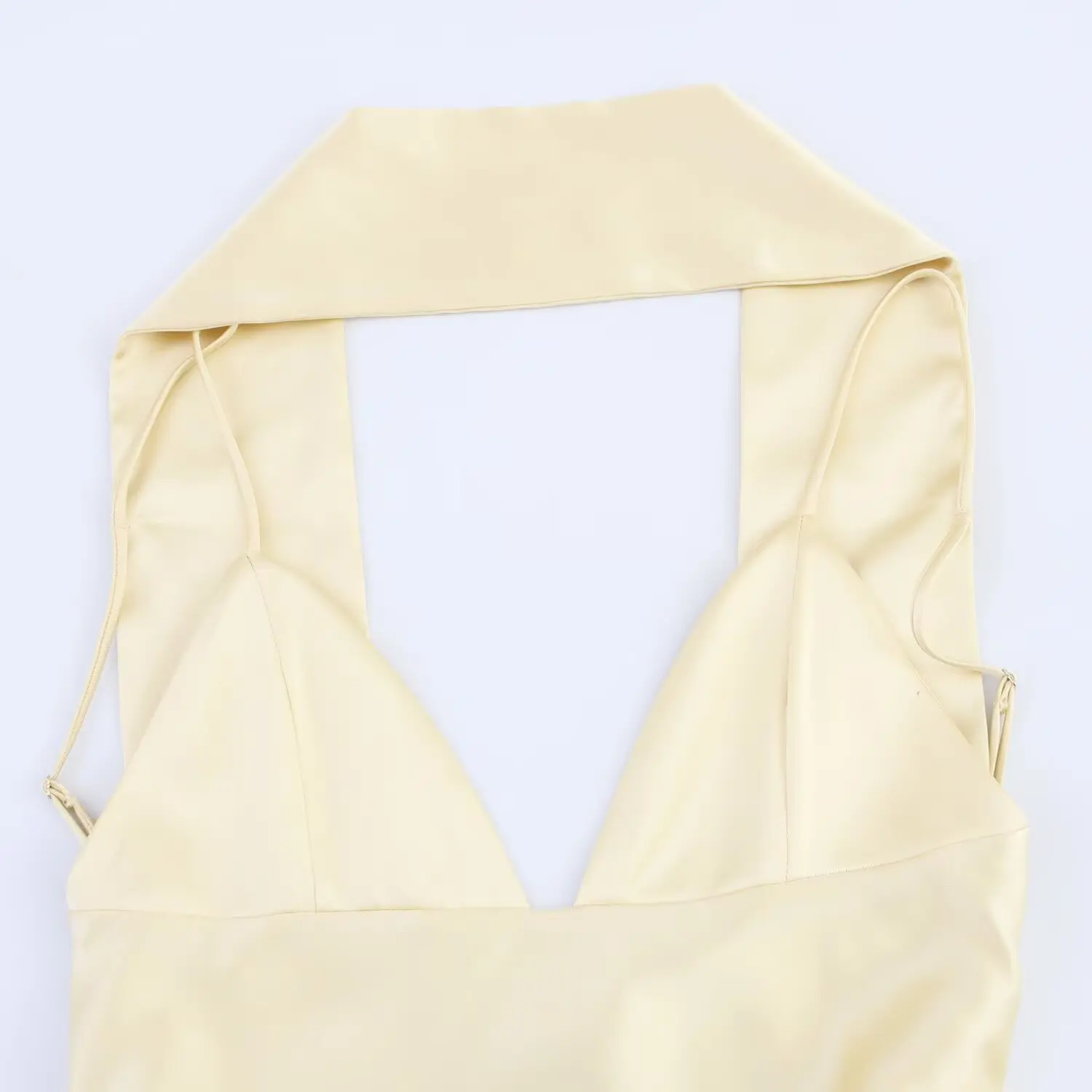 ETJ 2025 new  women's elegant sexy thin scarf decorative silk satin texture strap long dress for party dress