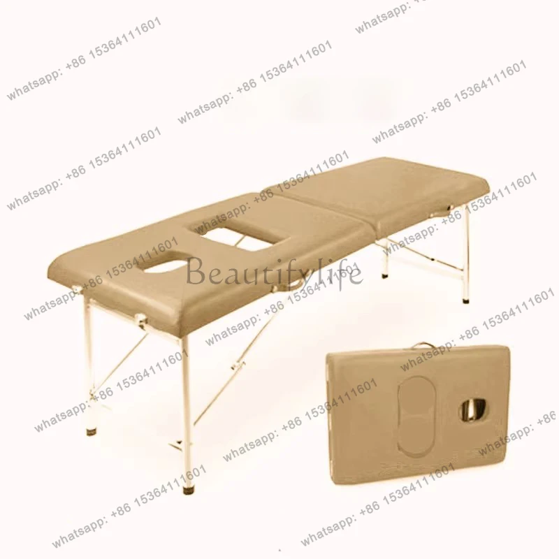 Lightweight Portable Massage Table Trendy Elegant Multifunctional Adult Massage Bed With Opening For Breasts Muebles Furniture