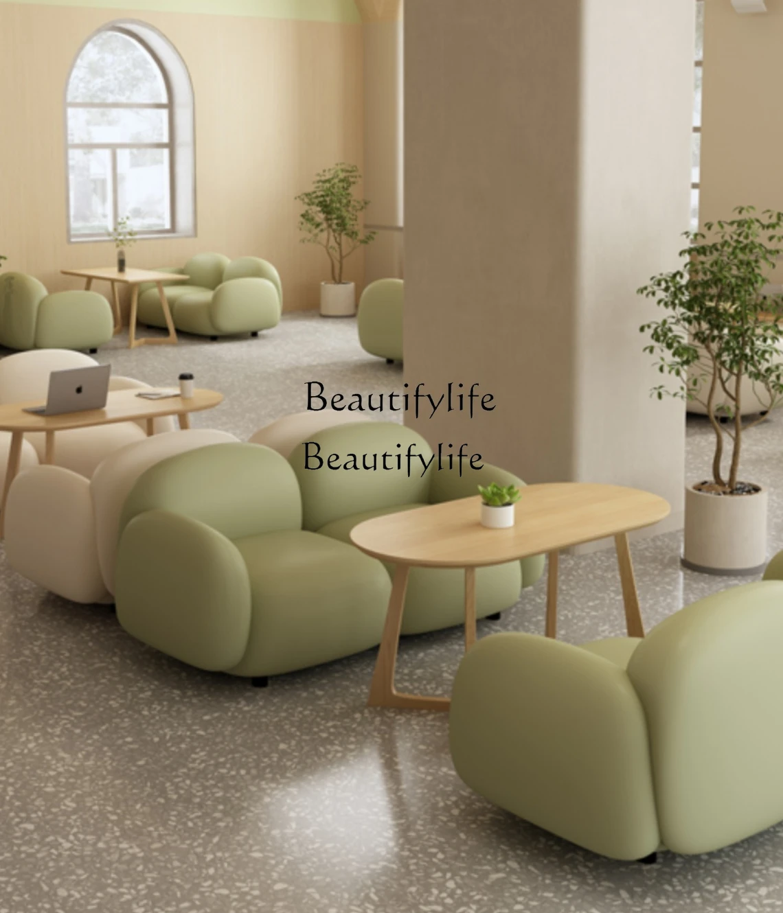 

Milk Tea Dessert Shop Deck Sofa Coffee Shop Leisure Negotiation Chair