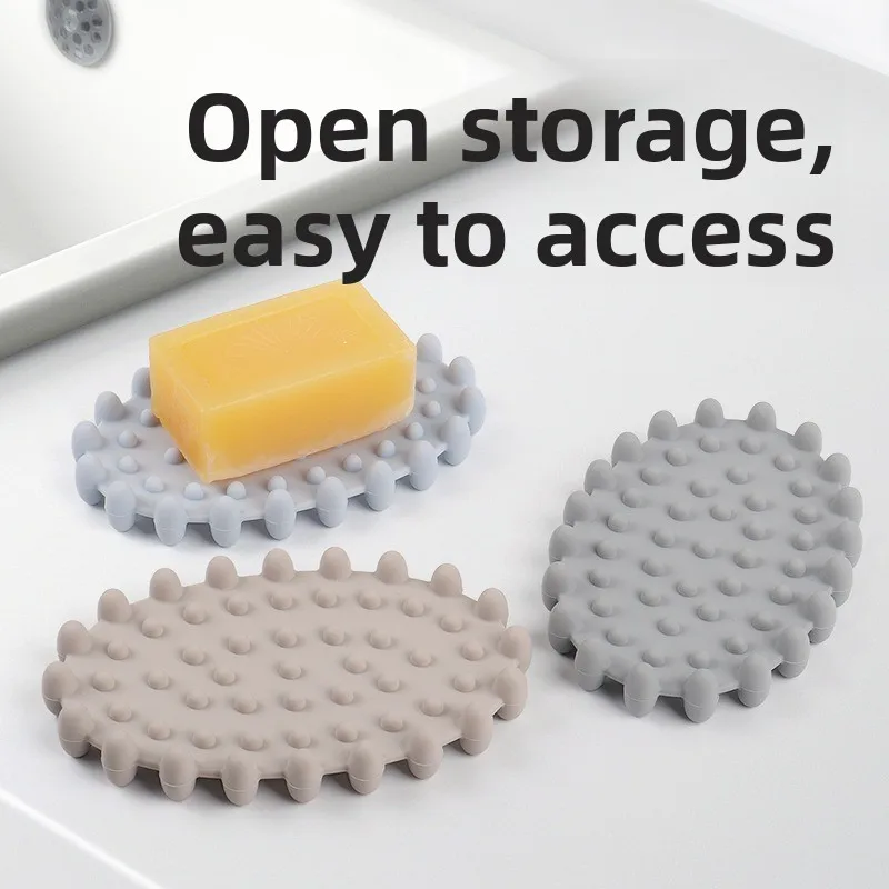 

Силиконовая мыльница с дренажем, самовытекающий поддон для мыла, держатель для кускового мыла для кухонной раковины, душа, ванной комнаты и других помещений