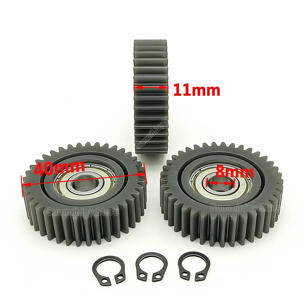 Elektrofahrrad 3-teiliges Motorgetriebe Nylon-Planetengetriebe 37T 40x11mm für Faltrad 250W 350W Motorgetriebe E-Bike Zubehör – Detail 7