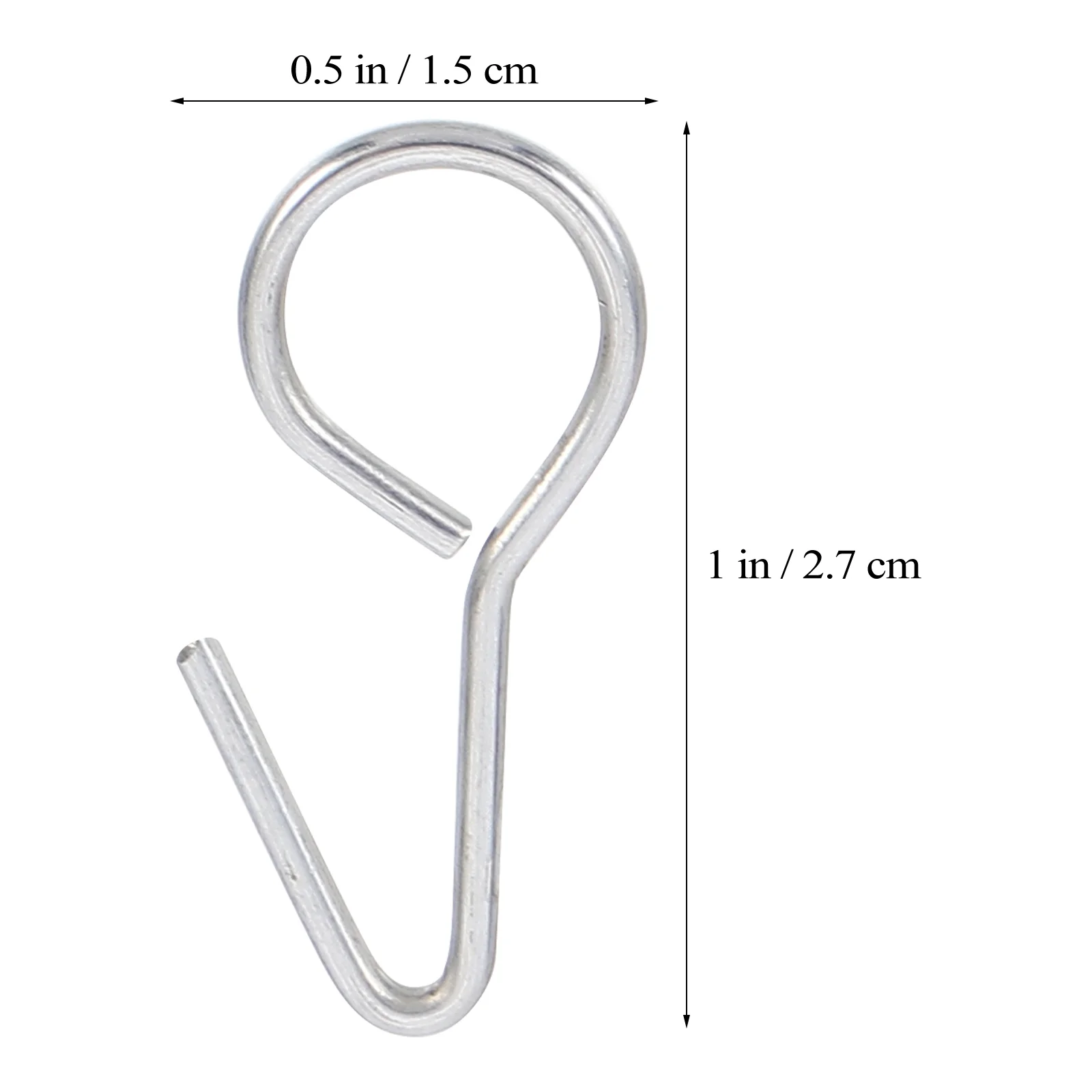 100 Pcs Hook up Car Seat for Fixing Steel Hooks Coat Hanger Shaped Multi-functional Sturdy