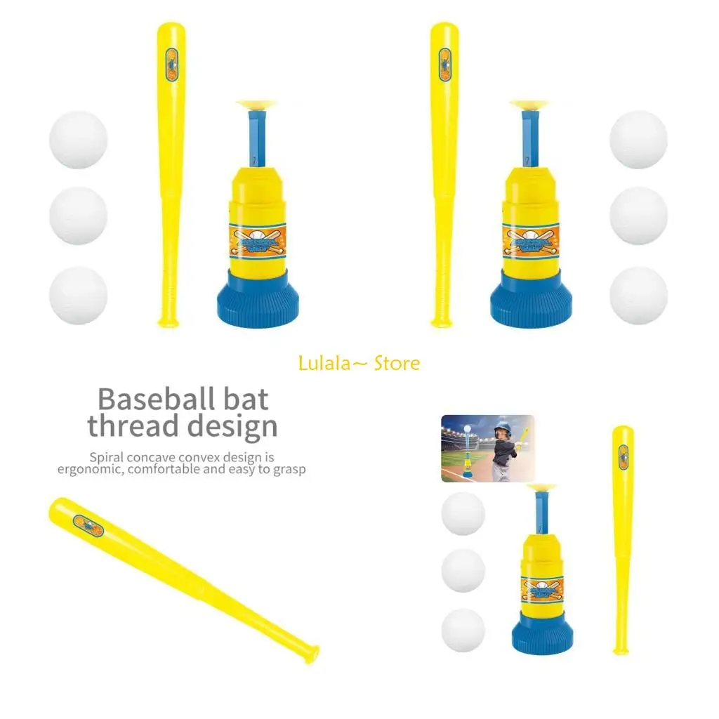 y4qa-interactive-baseball-training-set-toy-for-baseball-beginners-motor-skill-improvement-with-safe-foam-ball-and-pitcher