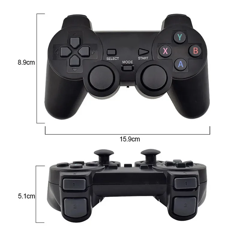 GAMINJA 2.4Ghz لوحة ألعاب لاسلكية لا تأخير أذرع التحكم في ألعاب الفيديو USB عصا التحكم للكمبيوتر أندرويد TV BOX صندوق الألعاب التصميم الخارجي الكلاسيكي