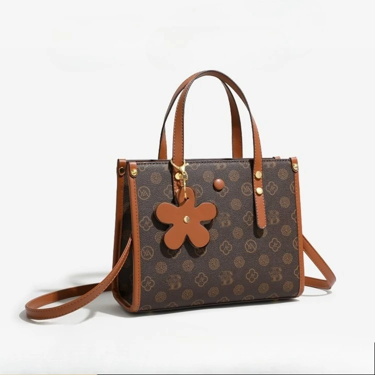 

2026 New Large Capacity Tote Bag with Floral Print, Adjustable Shoulder Crossbody Bag, Elegant Purse for Casual Daily Use