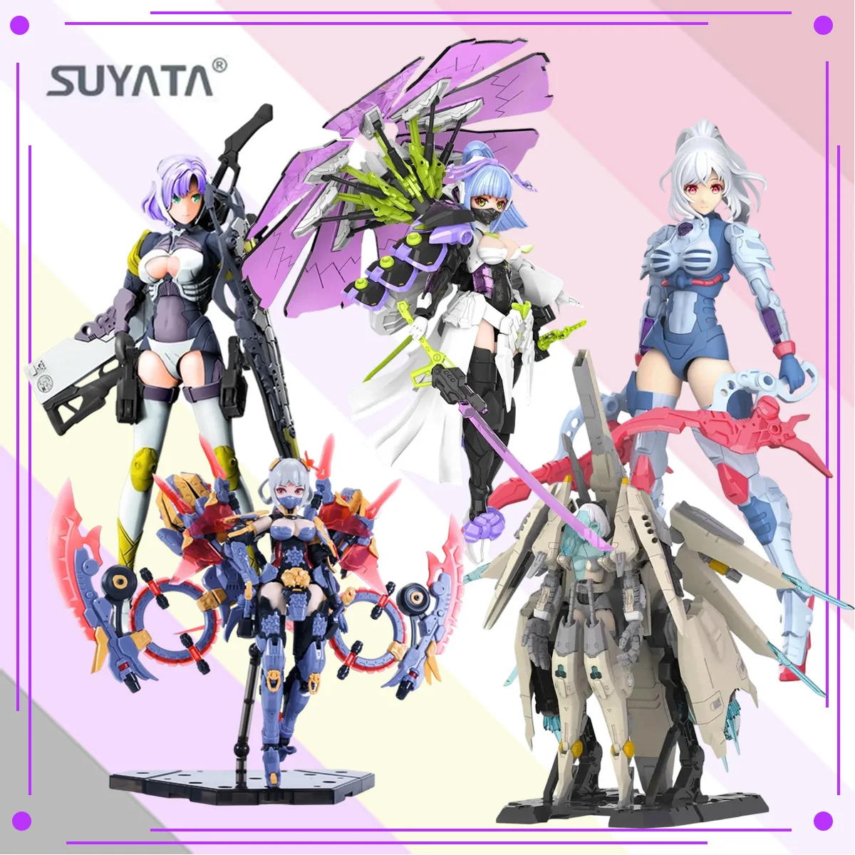 SUYATA The Hunter's Poem 1/12 Figurine Mobile Mécanique Assemblée Anime Action Figure Modèle Accessoires Riches Design Cool Cadeau de Collection