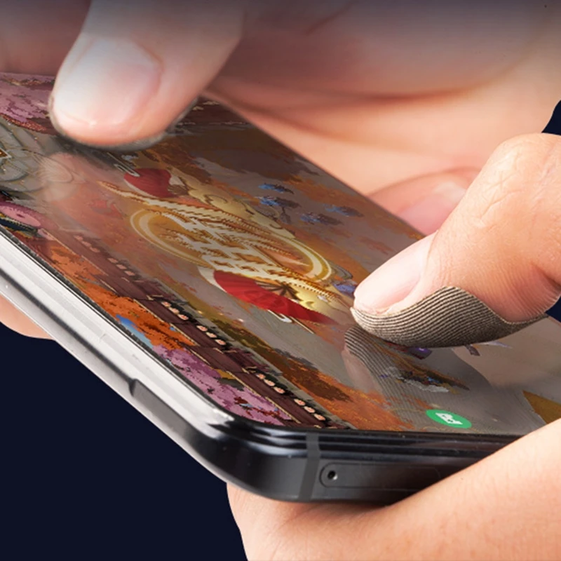 10 stuks mobiele game-vingerstickers vol voor touchscreen-vingersticker zweetbestendig en ademend schermcontactstick