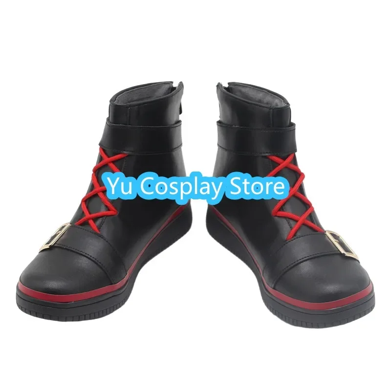 Chaussures de Cosplay Shiina Intérieur i en Cuir PU, Bottes de Carnaval d'Halloween sur Mesure