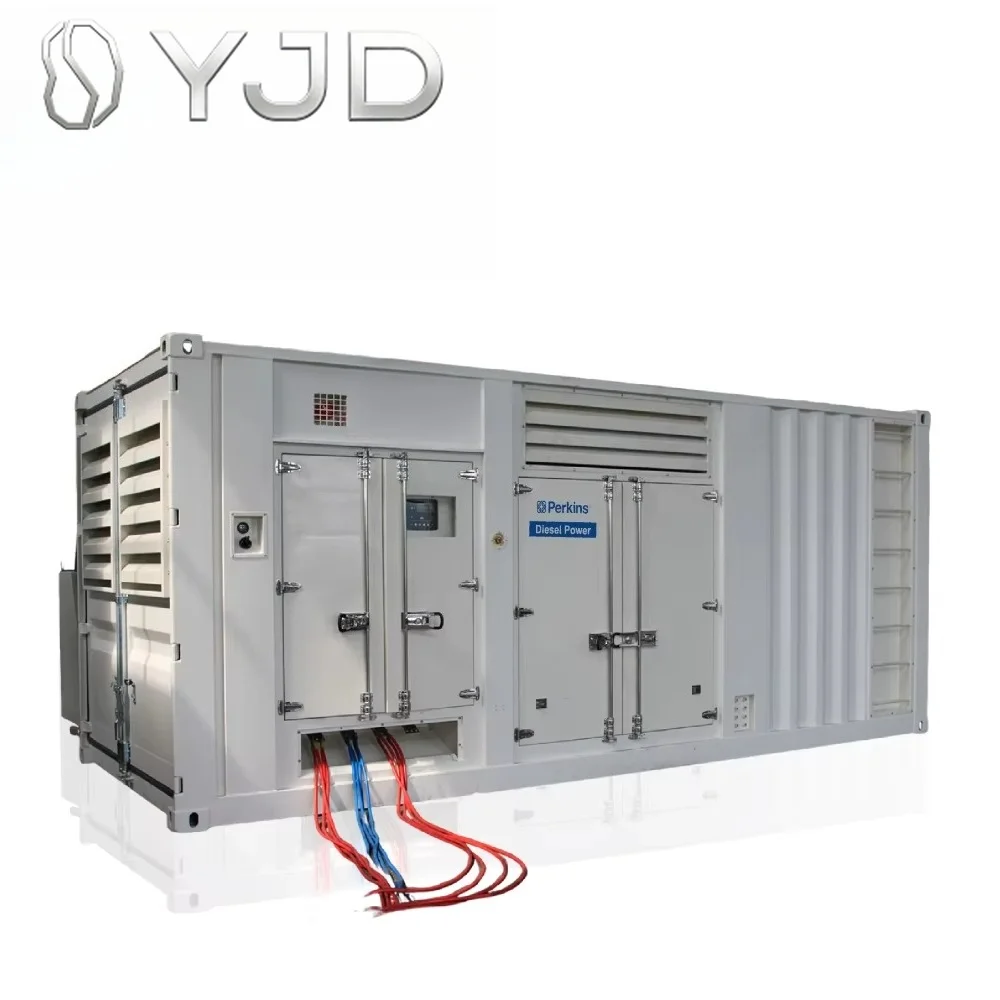 Grupo Electrógeno Contenerizado Trifásico de 1000 kVA con Motor Perkins 4008TAG2, Personalización de Fábrica