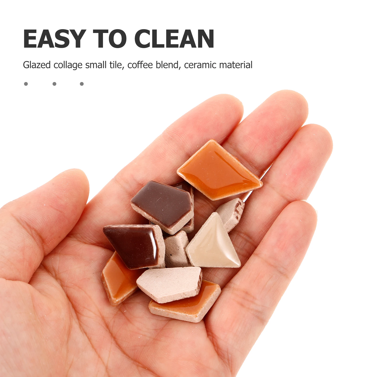 

200G Colorful Mosaic Loose Tiles Ceramic Stained Variety Pack for DIY Crafts Decorative Flat Pieces Supplies Art Projects Home