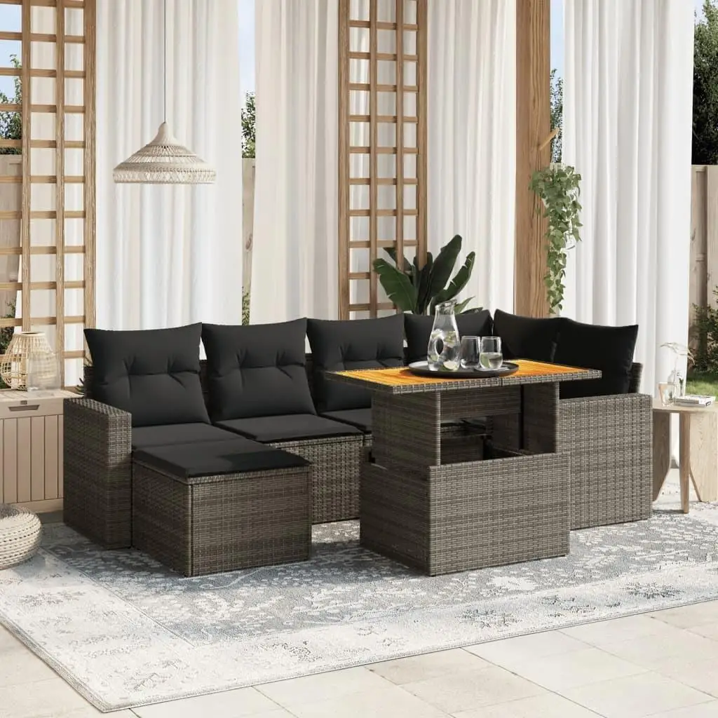

Adjustable Feet Rectangular Modern Patio Sofa Set Comfortable Garden Furniture Outdoor Seating