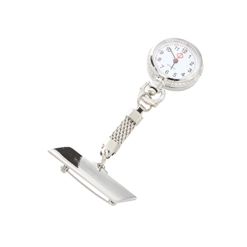 【ยอดนิยม】นาฬิกาพยาบาล 4X การเคลื่อนไหวควอตซ์พร้อมเข็มกลัด Pin