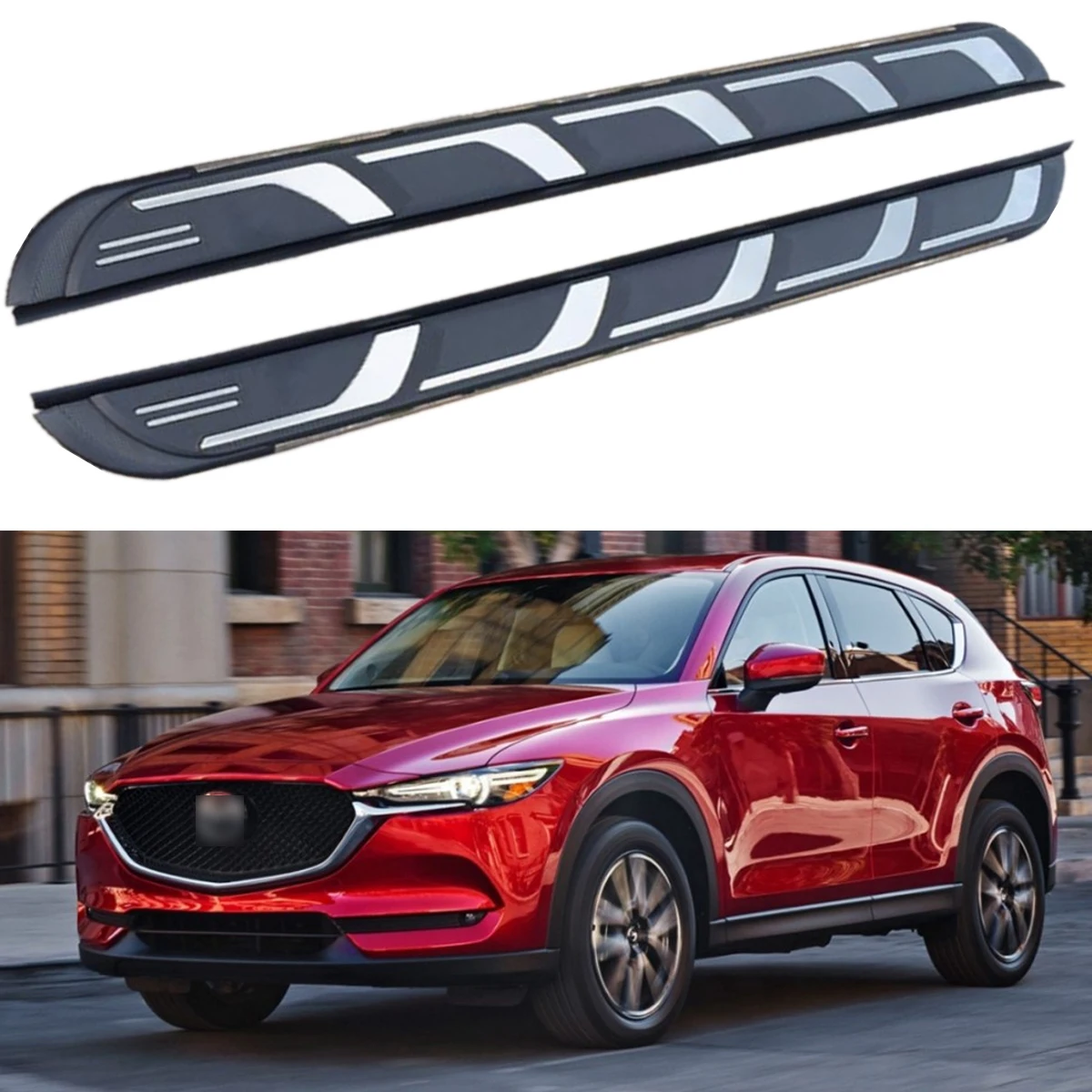 

Fits for 2022 2023 Mazda CX50 CX-50 Fixed Side Step Running Board Nerf Bar