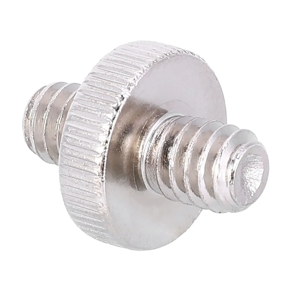 تحويل المسمار محول 1/4 "ذكر إلى 1/4" ذكر الخيوط المسمار تحويل محول للكاميرا ترايبود Ballhead DSLR