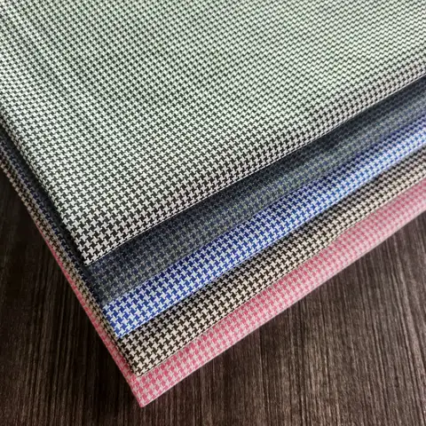 145cmx100cm High-grade Houndstooth Sofa Fabric Plaid Cotton Linen Polyester Linen Fabric Clothing Pillow Soft Bag Cushion Fabric