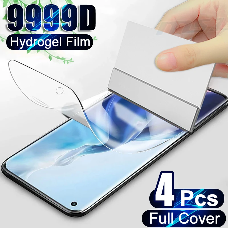 

2/4Pcs Hydrogel Film Screen Protector For Xiaomi Mi 12 12X 12S 13 11 10 Ultra Mi Note 10 Lite 11T Pro Full Cover Protective film