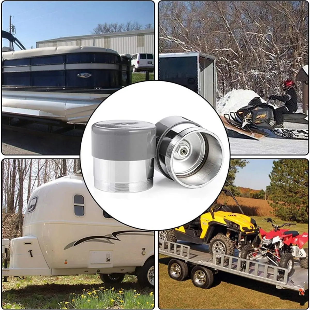 Fits for 2Pcs 1.98'' Bearing Protector Trailer Bearing Oiler Caps Dust Covers for Boat Trailers RV Parts Accessories