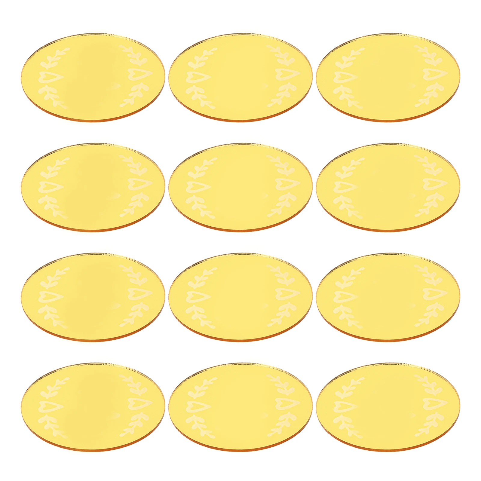 

20Pcs Mother's Day Cake Decoration Round Acrylic Ornaments Party Dessert Table Topper Cupcake Ornament Baking DIY Decor