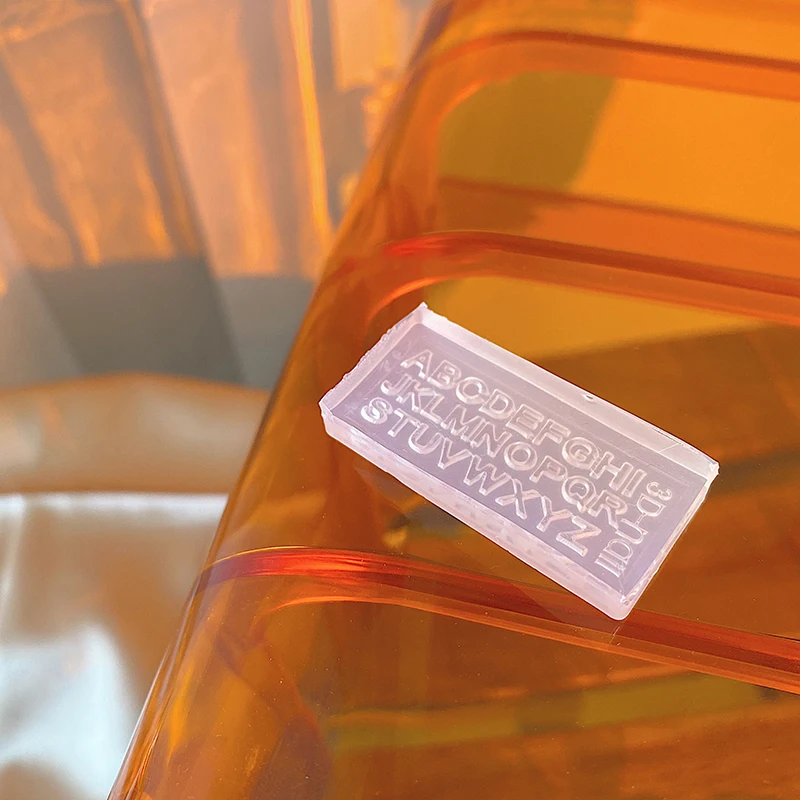 Moule de sculpture d'ongles en Silicone 3D, lettres anglaises, estampage, pochoirs en Gel, accessoires de manucure à faire soi-même, outils multi-designs, 1 pièce