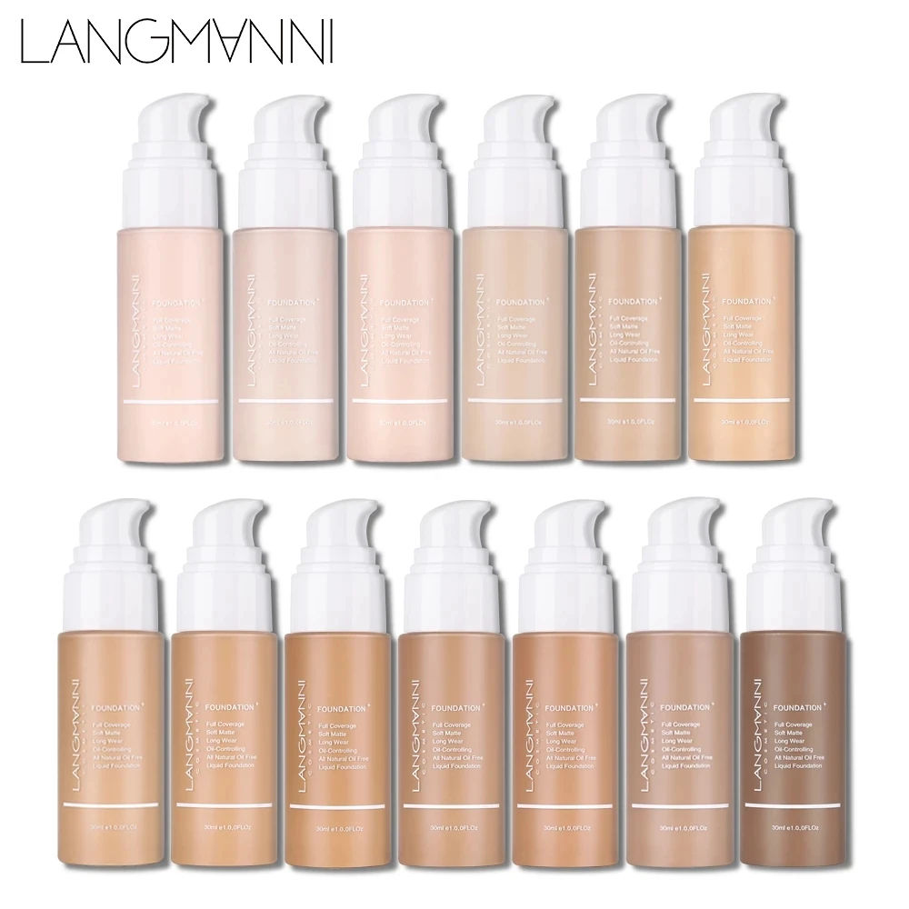 30ml Base Líquida Soft Matte Corretivo 13 Cores Primer Base Profissional Face Make up Corrector Creme Cosmético