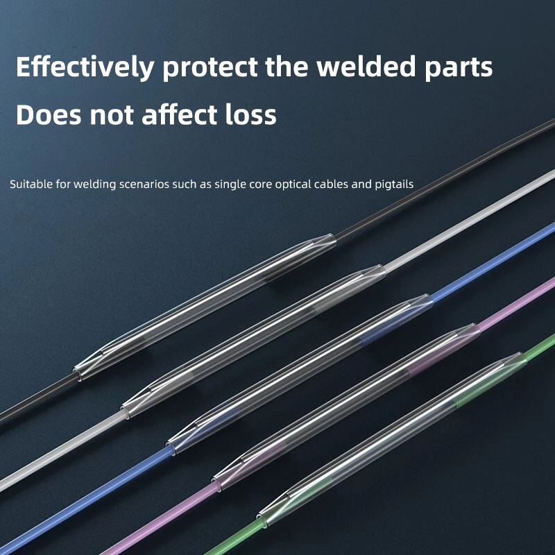 FTTH Fiber Optic Fusion Splice Protector 304 Stainless Steel Heat Shrink Sleeve for Optical Cable Pigtail Joint Telecom Project