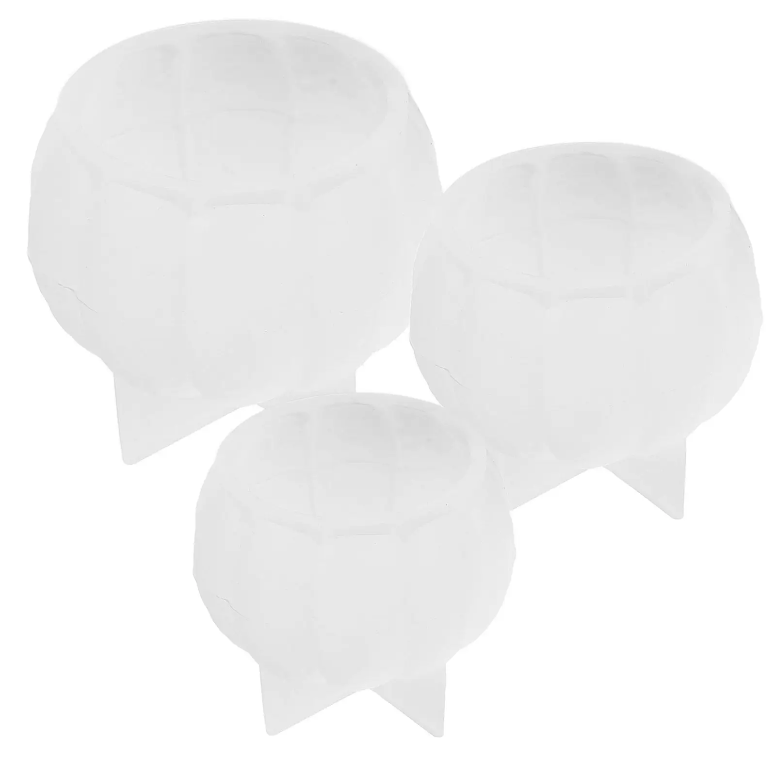 3Pcs Pumpkin Bucket Resin Molds Surface Silicone Mold Halloween Making Soap Chocolate Baking Mold