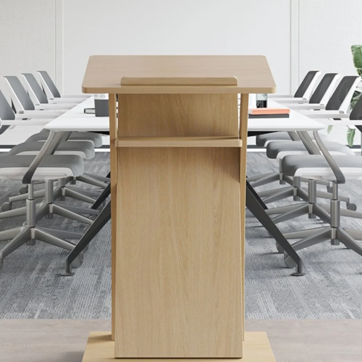 Lecture Desk Conference Room Lecture Table Lecture Desk Solid Wood Host